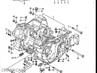 CRANKCASE - VS700GLEF INTRUDER 1986 (G) USA (E03)