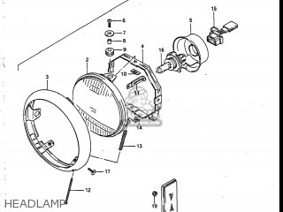 HEADLAMP - VS700GLEF INTRUDER 1986 (G) USA (E03)