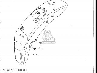 REAR FENDER - VS700GLEF INTRUDER 1986 (G) USA (E03)