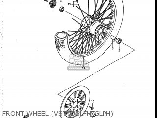 FRONT WHEEL (VS700GLFH/GLPH) - VS700GLEF INTRUDER 1987 (H) USA (E03)