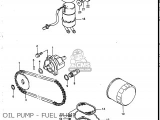 OIL PUMP - FUEL PUMP - VS700GLEF INTRUDER 1987 (H) USA (E03)