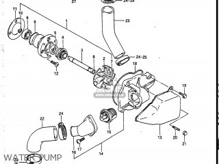 WATER PUMP - VS700GLEF INTRUDER 1987 (H) USA (E03)
