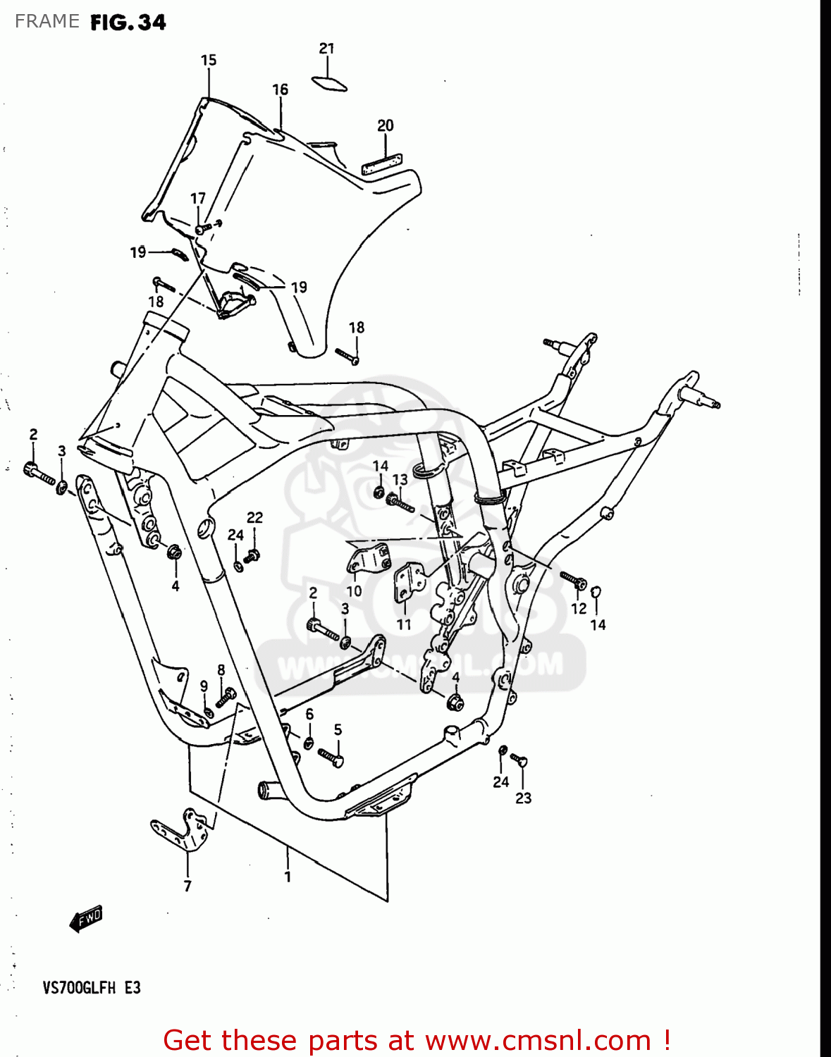 FRAME VS700GLEP INTRUDER 1986 (G) USA (E03)