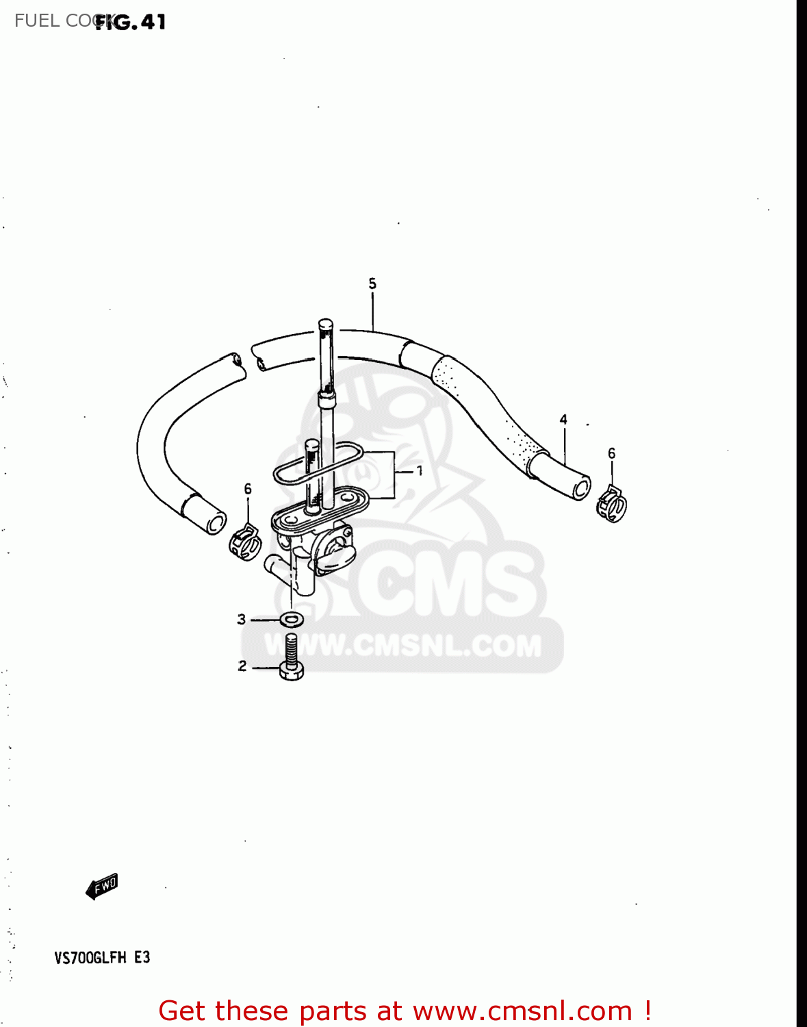 FUEL COCK VS700GLEP INTRUDER 1986 (G) USA (E03)