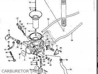 CARBURETOR (REAR) - VS700GLEP INTRUDER 1986 (G) USA (E03)