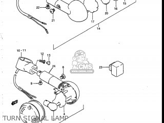 TURN SIGNAL LAMP - VS700GLEP INTRUDER 1986 (G) USA (E03)