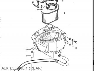 AIR CLEANER (REAR) - VS700GLEP INTRUDER 1987 (H) USA (E03)