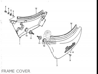 FRAME COVER - VS700GLEP INTRUDER 1987 (H) USA (E03)