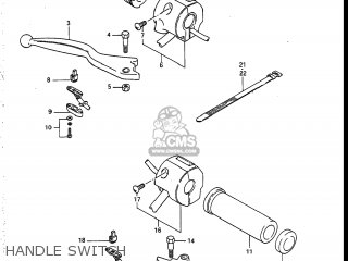 HANDLE SWITCH - VS700GLEP INTRUDER 1987 (H) USA (E03)
