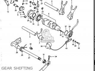 GEAR SHIFTING - VS700GLF INTRUDER 1986 (G) USA (E03)