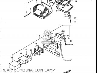 REAR COMBINATION LAMP - VS700GLF INTRUDER 1986 (G) USA (E03)