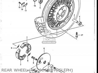 REAR WHEEL (VS700GLEFH/GLEPH) - VS700GLF INTRUDER 1986 (G) USA (E03)