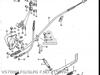 VS700GLFG/GLPG F.NO.115899~ - VS700GLF INTRUDER 1986 (G) USA (E03)