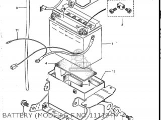 BATTERY (MODEL G F.NO.111194~ - VS700GLF INTRUDER 1987 (H) USA (E03)