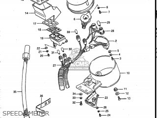 SPEEDOMETER - VS700GLF INTRUDER 1987 (H) USA (E03)