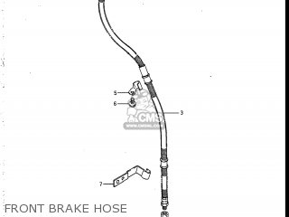 FRONT BRAKE HOSE - VS700GLP INTRUDER 1986 (G) USA (E03)
