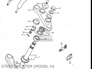 STEERING STEM (MODEL H) - VS700GLP INTRUDER 1986 (G) USA (E03)