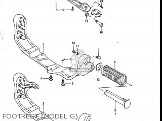 FOOTREST (MODEL G) - VS700GLP INTRUDER 1987 (H) USA (E03)