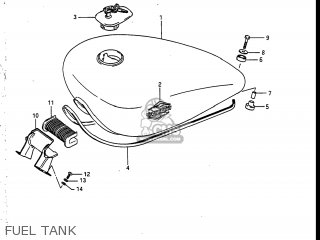 FUEL TANK - VS700GLP INTRUDER 1987 (H) USA (E03)