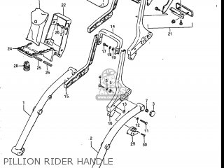 PILLION RIDER HANDLE - VS700GLP INTRUDER 1987 (H) USA (E03)