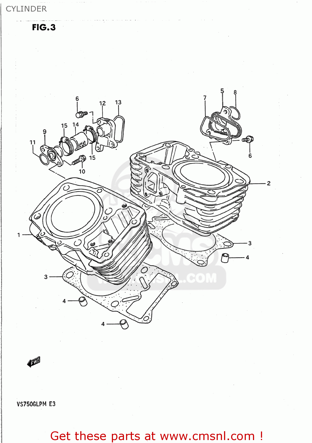 CYLINDER VS700GLP INTRUDER 1988 (J) USA (E03)