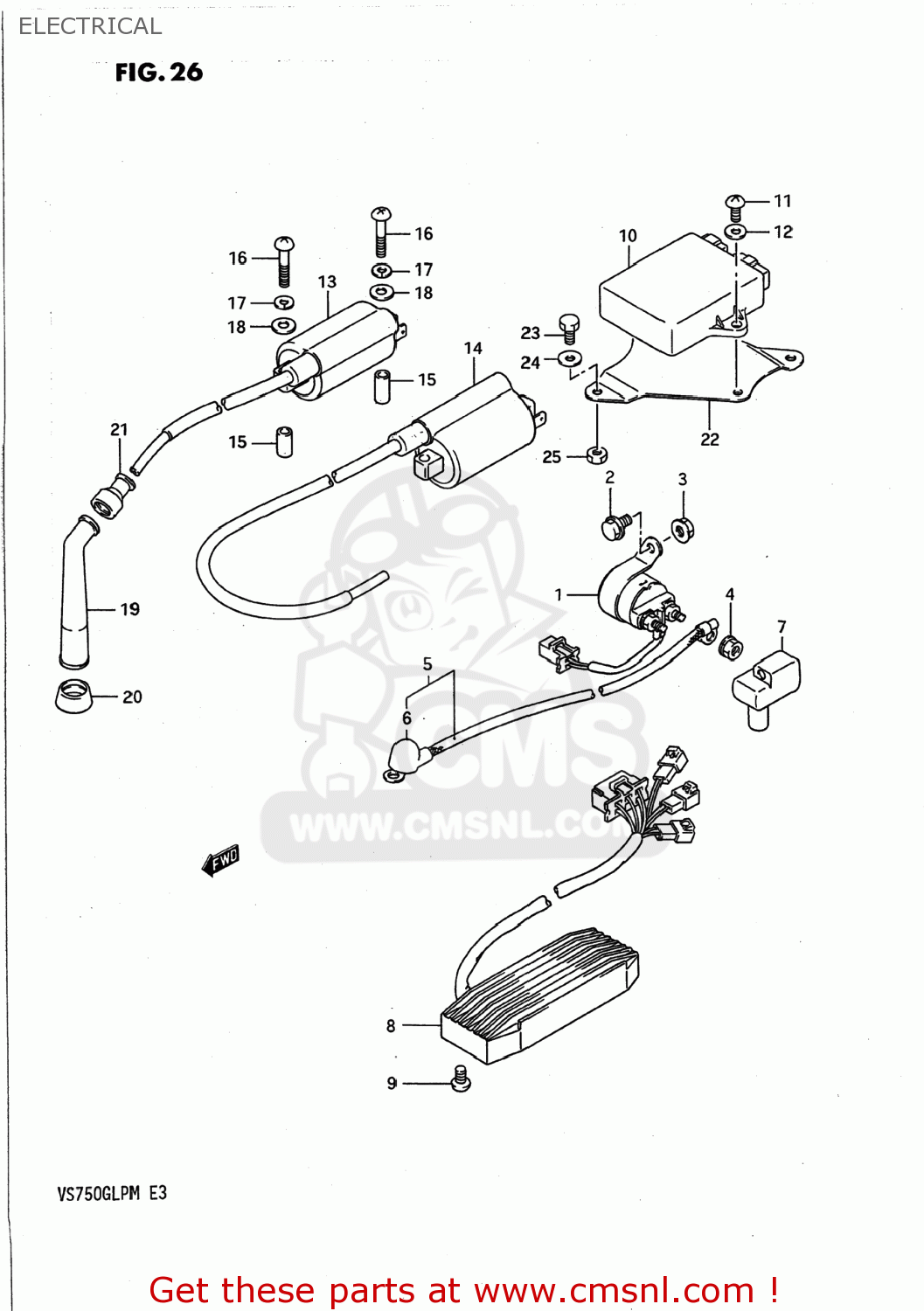 ELECTRICAL VS700GLP INTRUDER 1988 (J) USA (E03)
