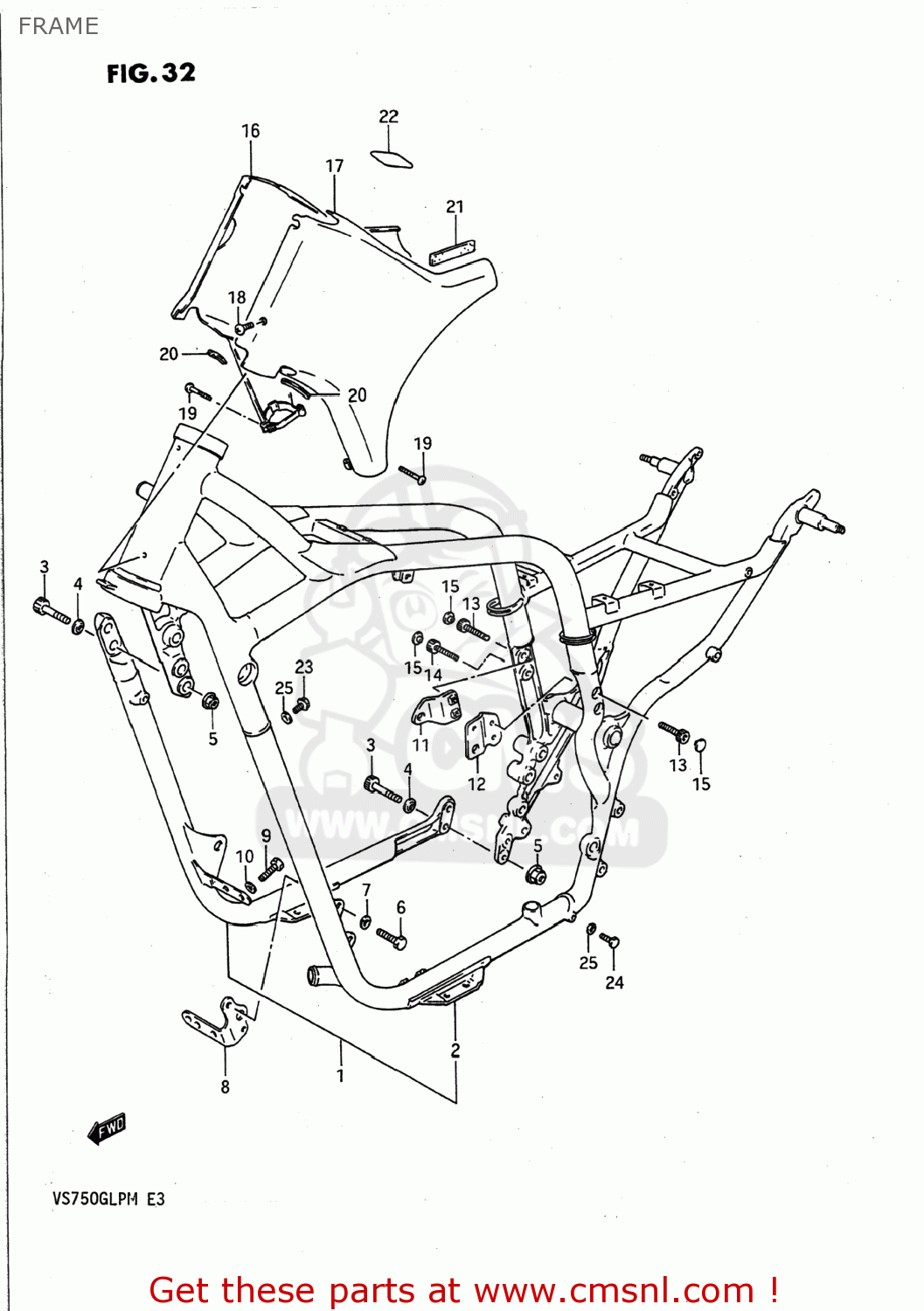FRAME VS700GLP INTRUDER 1988 (J) USA (E03)