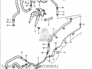 CANISTER (FOR CALIFORNIA) - VS700GLP INTRUDER 1988 (J) USA (E03)