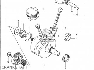 CRANKSHAFT - VS700GLP INTRUDER 1988 (J) USA (E03)