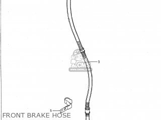 FRONT BRAKE HOSE - VS700GLP INTRUDER 1988 (J) USA (E03)