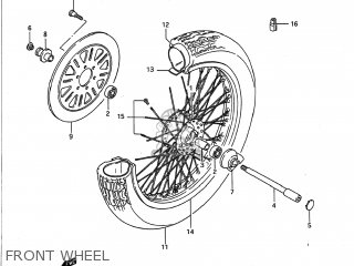 FRONT WHEEL - VS700GLP INTRUDER 1988 (J) USA (E03)