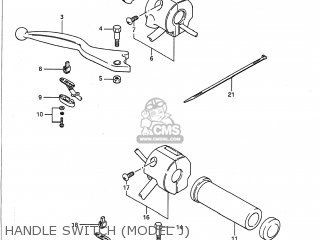 HANDLE SWITCH (MODEL J) - VS700GLP INTRUDER 1988 (J) USA (E03)