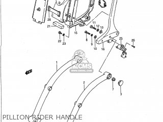 PILLION RIDER HANDLE - VS700GLP INTRUDER 1988 (J) USA (E03)