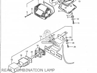 REAR COMBINATION LAMP - VS700GLP INTRUDER 1988 (J) USA (E03)