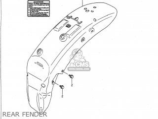 REAR FENDER - VS700GLP INTRUDER 1988 (J) USA (E03)