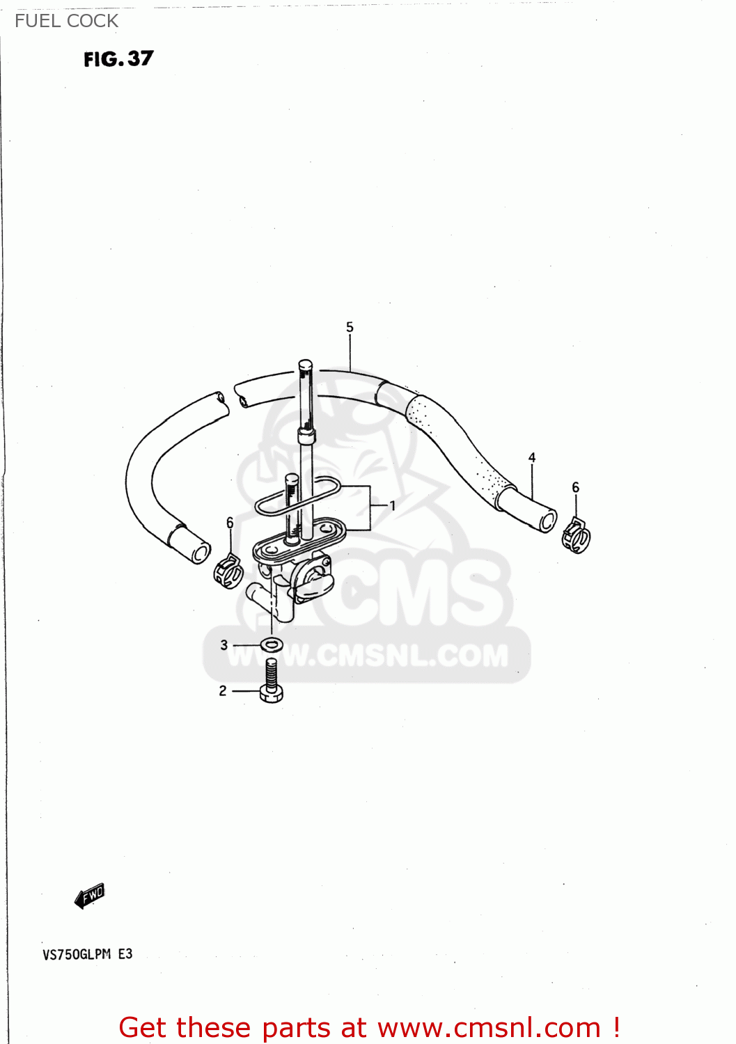FUEL COCK VS700GLP INTRUDER 1989 (K) USA (E03)