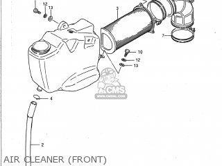 AIR CLEANER (FRONT) - VS700GLP INTRUDER 1989 (K) USA (E03)