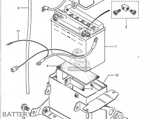 BATTERY - VS700GLP INTRUDER 1989 (K) USA (E03)