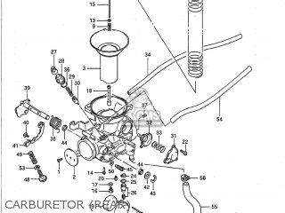 CARBURETOR (REAR) - VS700GLP INTRUDER 1989 (K) USA (E03)