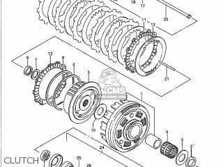CLUTCH - VS700GLP INTRUDER 1989 (K) USA (E03)