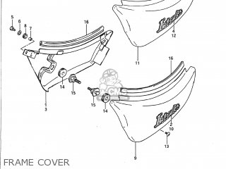 FRAME COVER - VS700GLP INTRUDER 1989 (K) USA (E03)