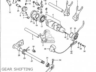 GEAR SHIFTING - VS700GLP INTRUDER 1989 (K) USA (E03)