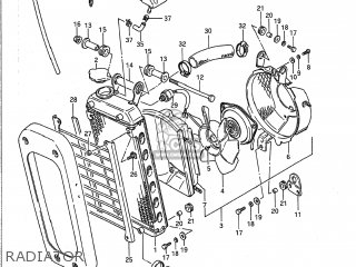 RADIATOR - VS700GLP INTRUDER 1989 (K) USA (E03)