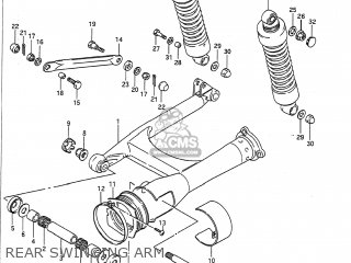 REAR SWINGING ARM - VS700GLP INTRUDER 1989 (K) USA (E03)