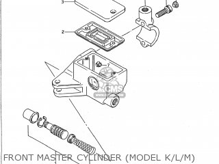 FRONT MASTER CYLINDER (MODEL K/L/M) - VS700GLP INTRUDER 1990 (L) USA (E03)