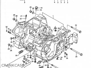 CRANKCASE - VS700GLP INTRUDER 1991 (M) USA (E03)