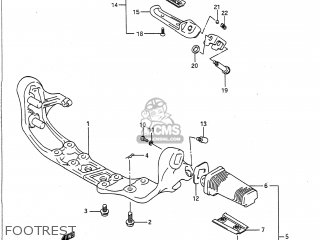 FOOTREST - VS700GLP INTRUDER 1991 (M) USA (E03)