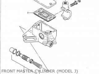FRONT MASTER CYLINDER (MODEL J) - VS700GLP INTRUDER 1991 (M) USA (E03)