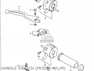 HANDLE SWITCH (MODEL K/L/M) - VS700GLP INTRUDER 1991 (M) USA (E03)