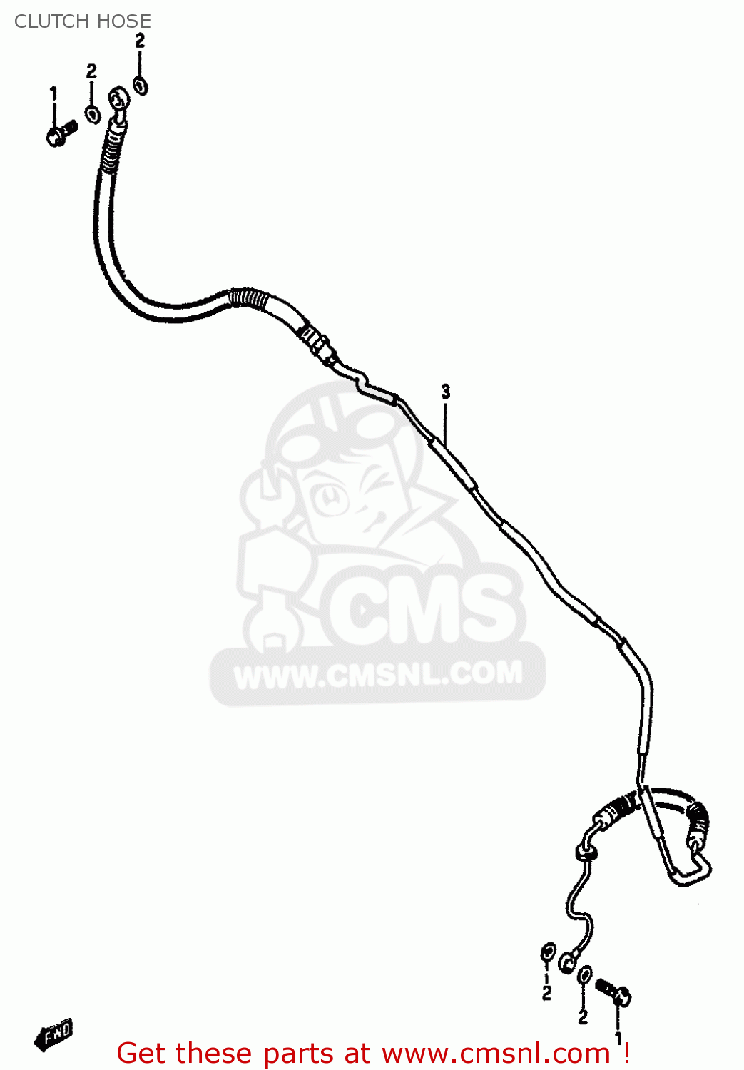CLUTCH HOSE VS750GL 1985 (F) (E02)